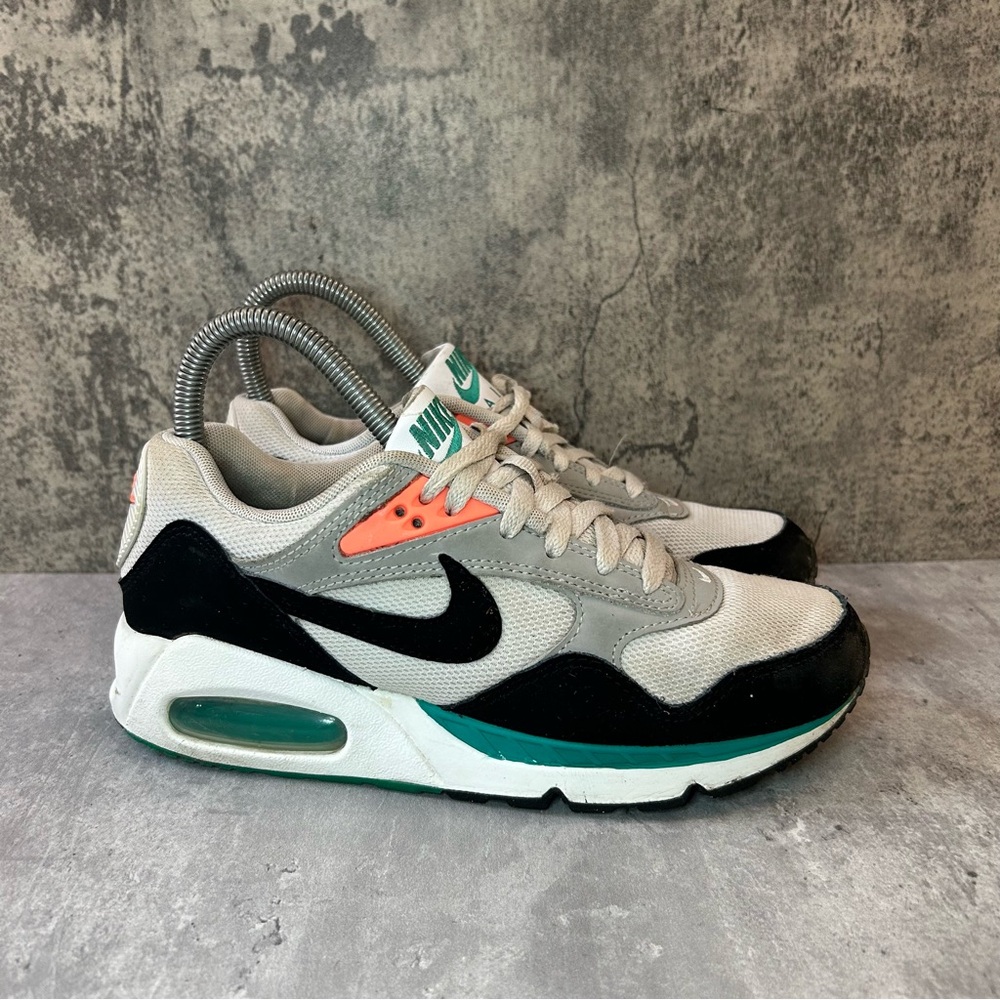 Women’s Nike Air Max Correlate — White/New Green/Bright Mango/Black